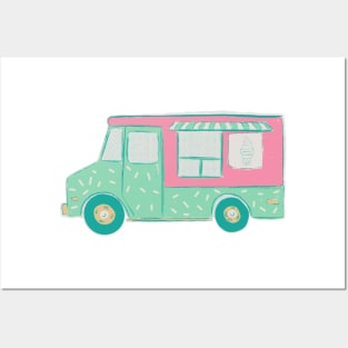 Ice Cream Trucks Posters and Art